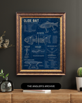 Glide Bait Blueprint Art Print | Lure Mechanics Collection