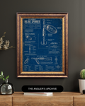 Inline Spinner Blueprint Art Print | Lure Mechanics Collection